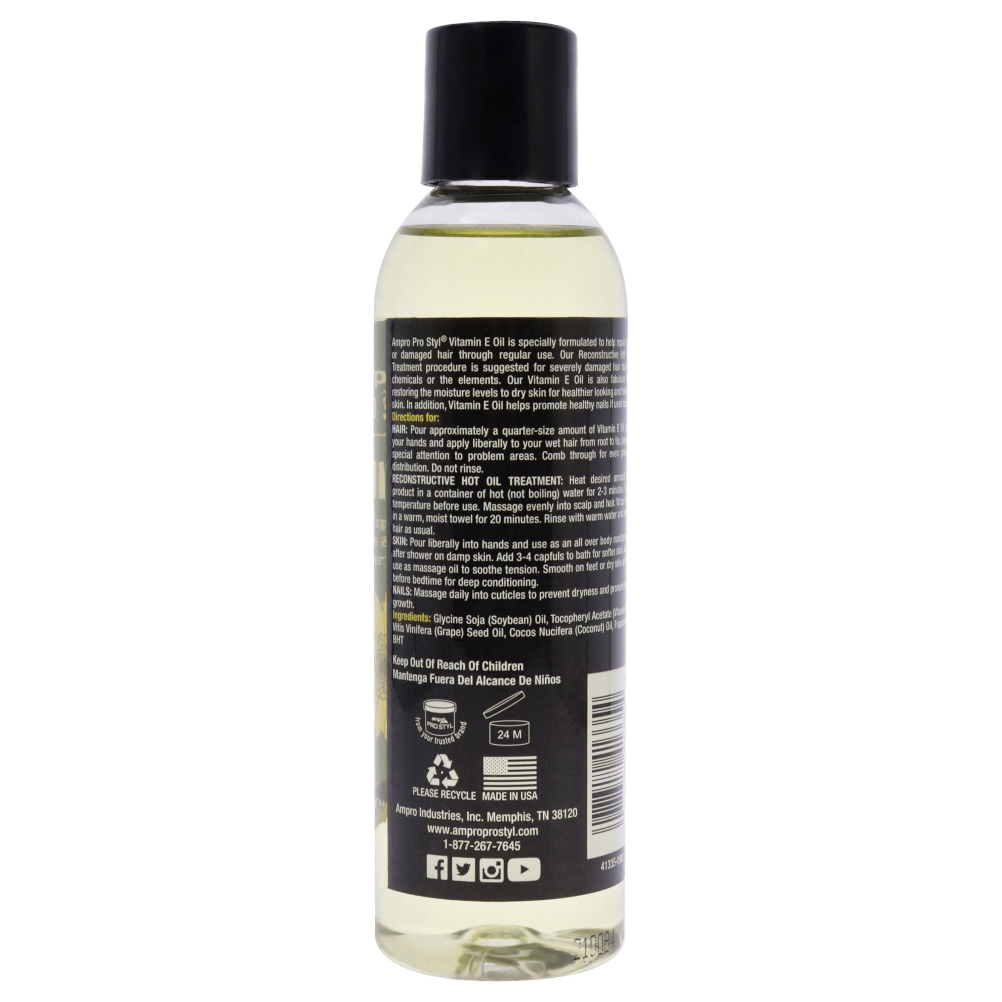 Ampro Vitamin E Oil by Ampro for Women - 6 oz Oil, See Description, alternate image number 1