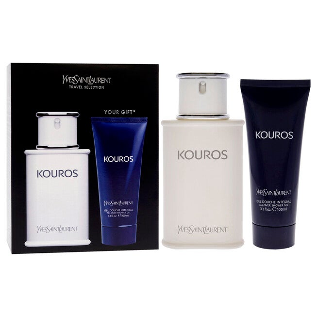 Kouros by Yves Saint Laurent for Men - 2 Pc Gift Set 3.3oz EDT Spray, 3.3oz Hair And Body Wash, NA, alternate image number null