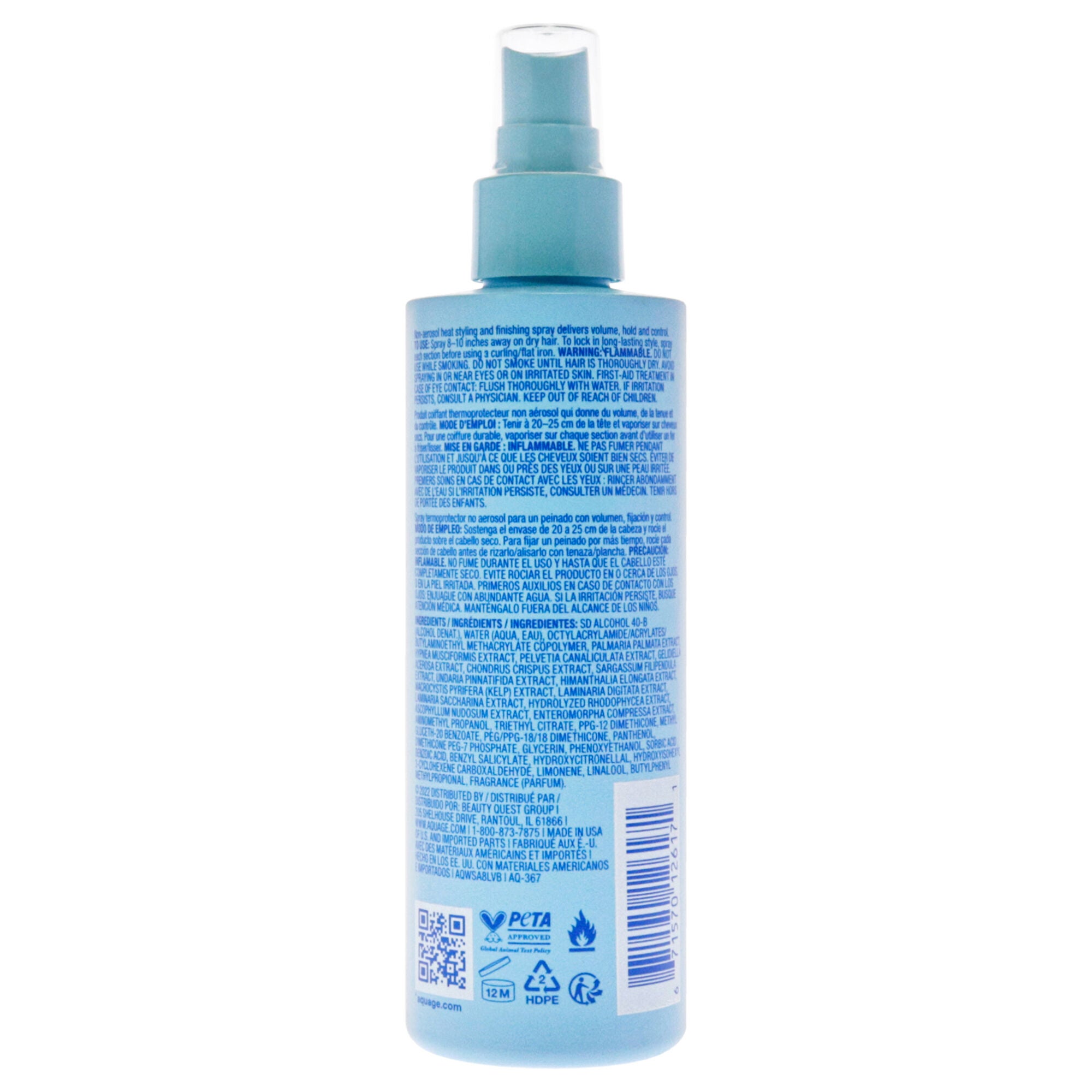 Working Spray - Firm Hold by Aquage for Unisex - 8 oz Hair Spray, See Description, alternate image number 1