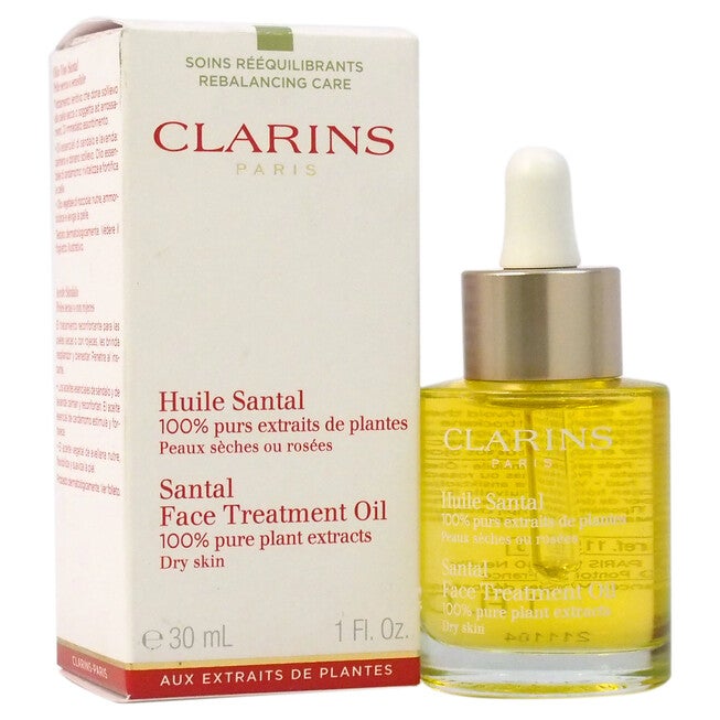 Santal Face Treatment Oil - Dry Skin by Clarins for Unisex - 1 oz Treatment, , alternate image number null