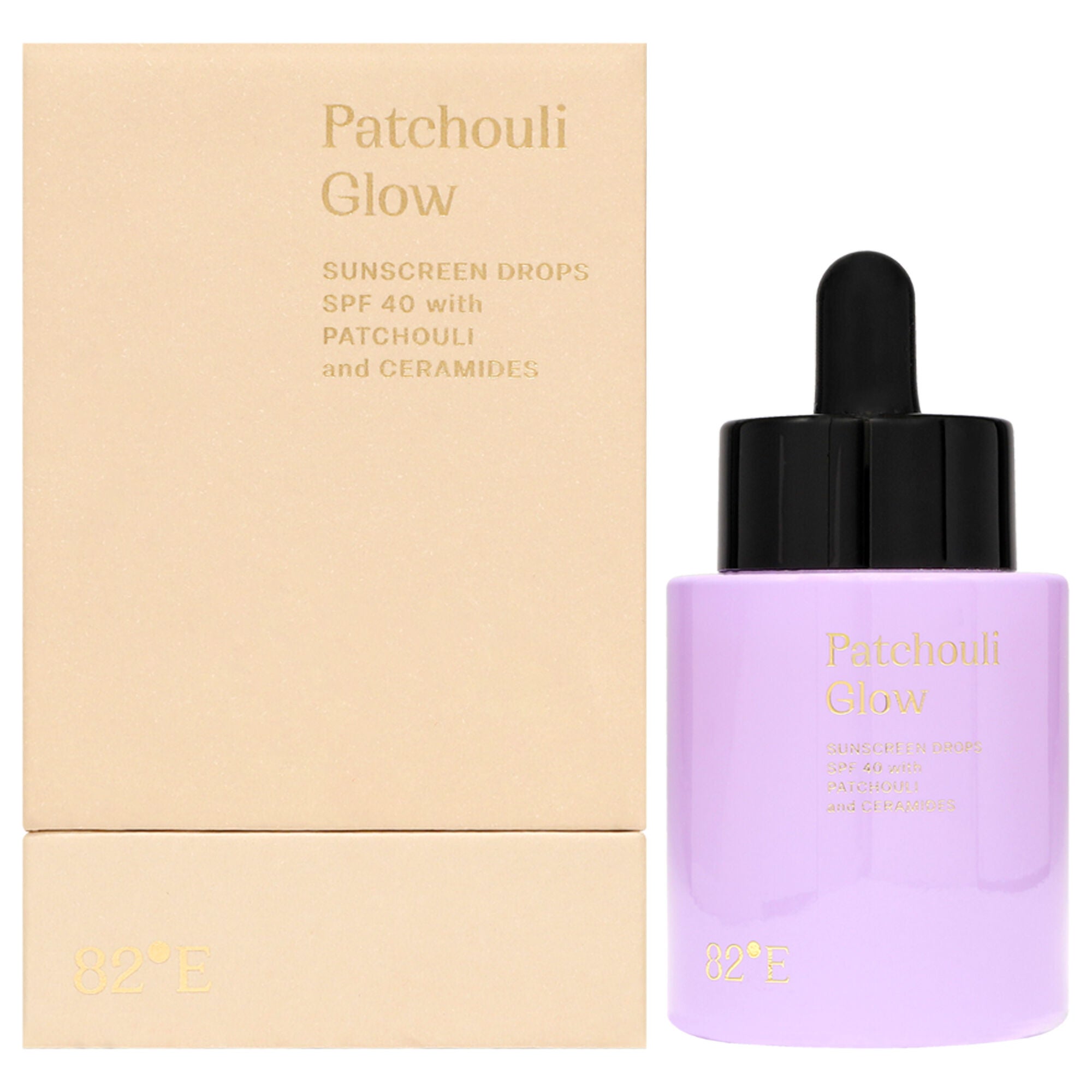 Patchouli Glow Sunscreen Drops SPF 40 by 82E for Women - 1 oz Sunscreen, See Description, hi-res image number 0