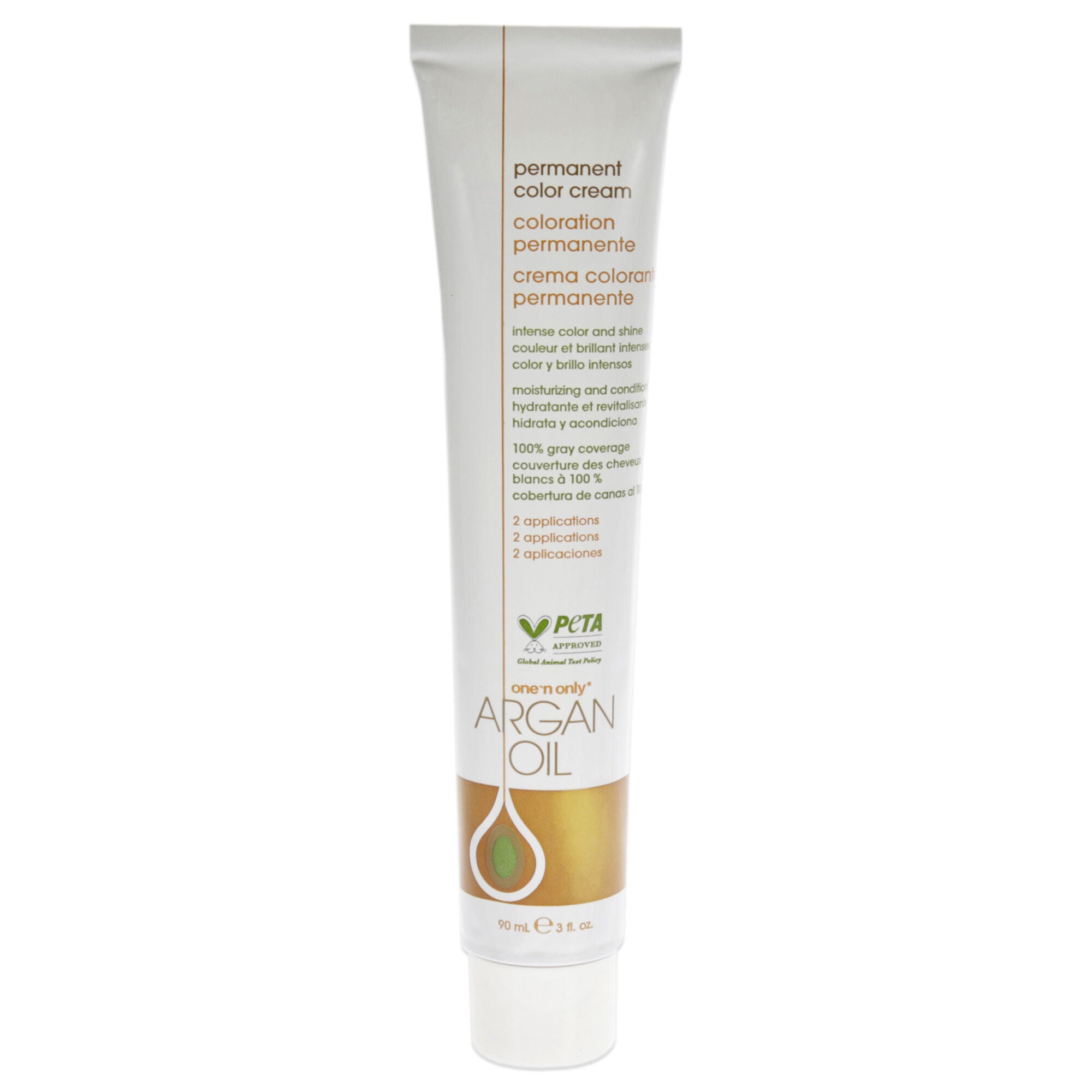 Argan Oil Permanent Color Cream - 6G Dark Golden Blonde by One n Only for Unisex - 3 oz Hair Color, See Description, alternate image number 3