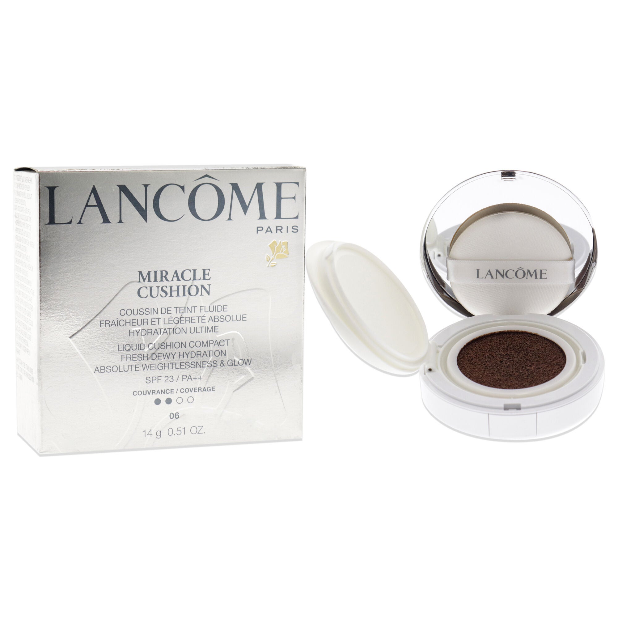 Miracle Cushion Liquid Cushion Compact Foundation SPF 23 - 06 Biege Moka by Lancome for Women - 0.51 oz Foundation, See Description, alternate image number 1