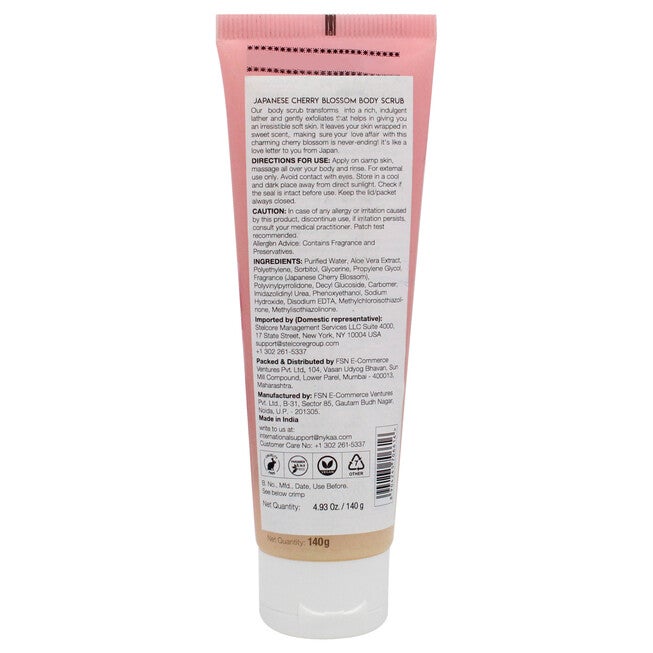 Wanderlust Body Scrub - Japanese Cherry Blossom by Nykaa Naturals for Women - 4.93 oz Scrub, , alternate image number null