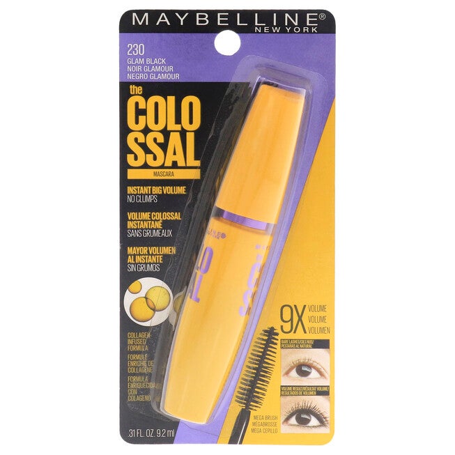 The Colossal Volum Express Mascara - 230 Glam Black by Maybelline for Women - 0.31 oz Mascara, See Description, hi-res image number null