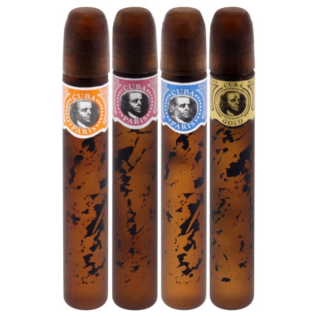 Cuba by Cuba for Men - 4 Pc Mini Gift Set cuba gold, cuba red, cuba blue, cuba orange (5ml each), NA, alternate image number null