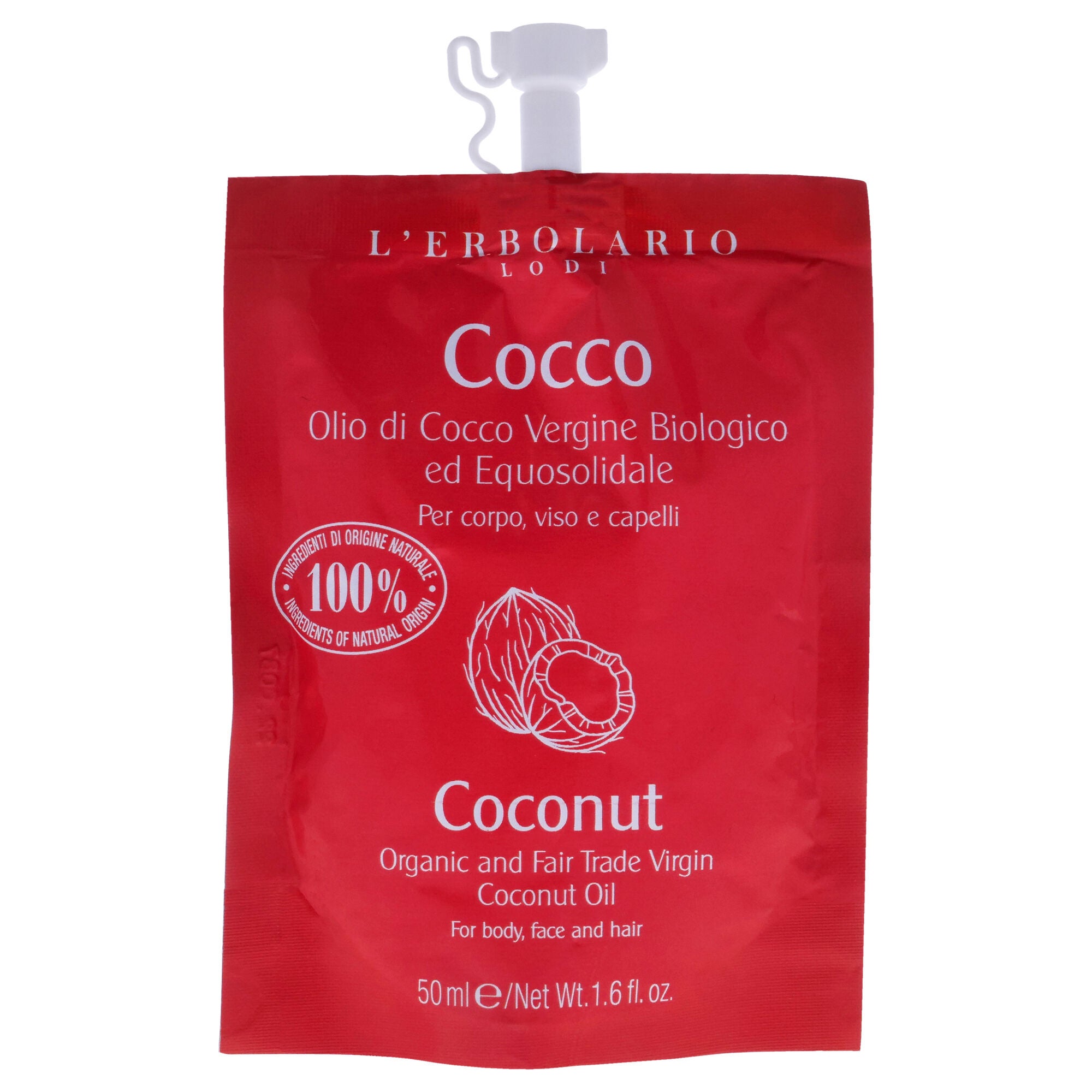Organic And Fair Trade Virgin Oil - Coconut by LErbolario for Unisex - 1.6 oz Oil, See Description, hi-res image number 0