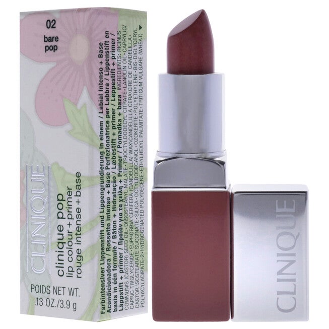 Clinique Pop Lip Colour Plus Primer - 02 Bare Pop by Clinique for Women - 0.13 oz Lipstick, , alternate image number null