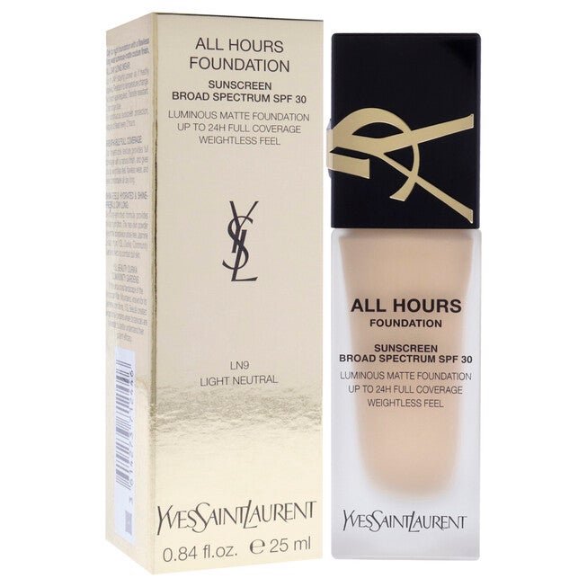 All Hours Foundation SPF 30 - LN9 Light Neutral by Yves Saint Laurent for Women - 0.84 oz Foundation, NA, alternate image number null