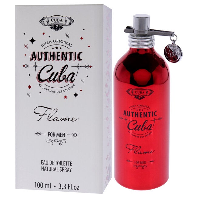 Cuba Authentic Flame by Cuba for Men - 3.3 oz EDT Spray, , alternate image number null