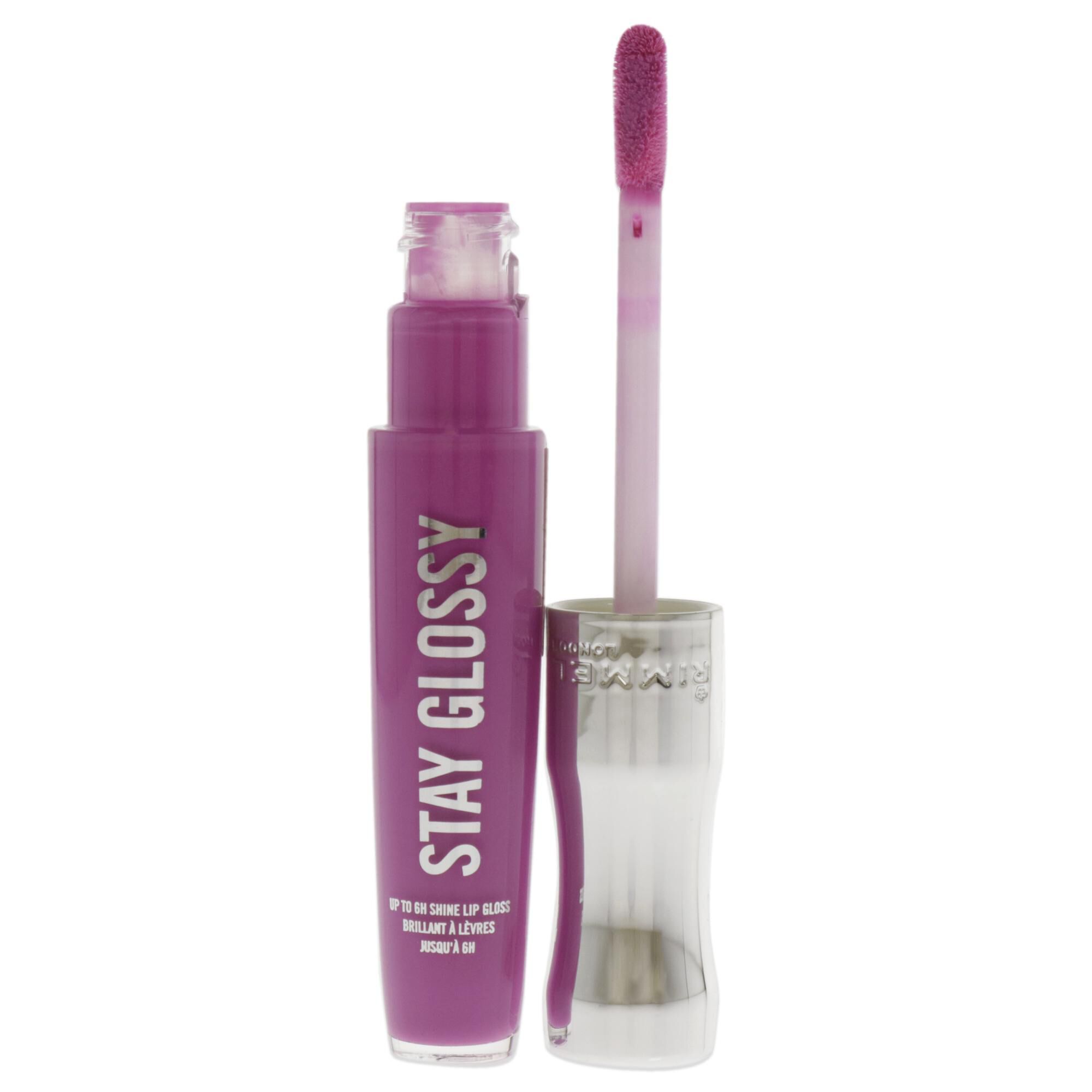 Stay Glossy Lip Gloss - 155 Purple Parlour by Rimmel London for Women - 0.18 oz Lip Gloss, See Description, alternate image number 2