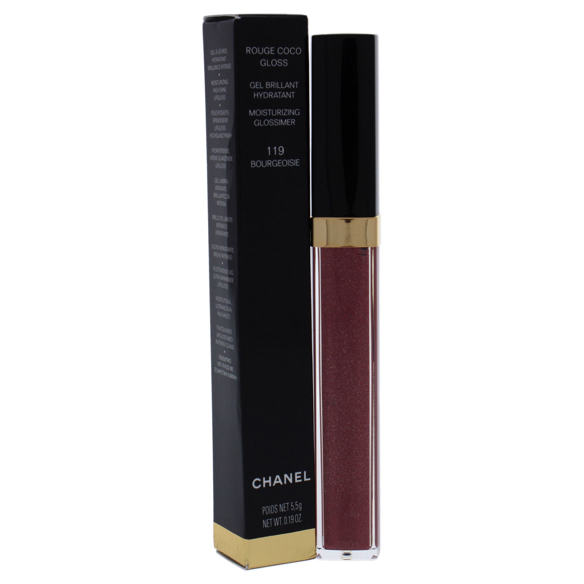 Rouge Coco Gloss Moisturizing Glossimer - 119 Bourgeoisie by Chanel for Women - 0.12 oz Lip Gloss, See Description, alternate image number 1
