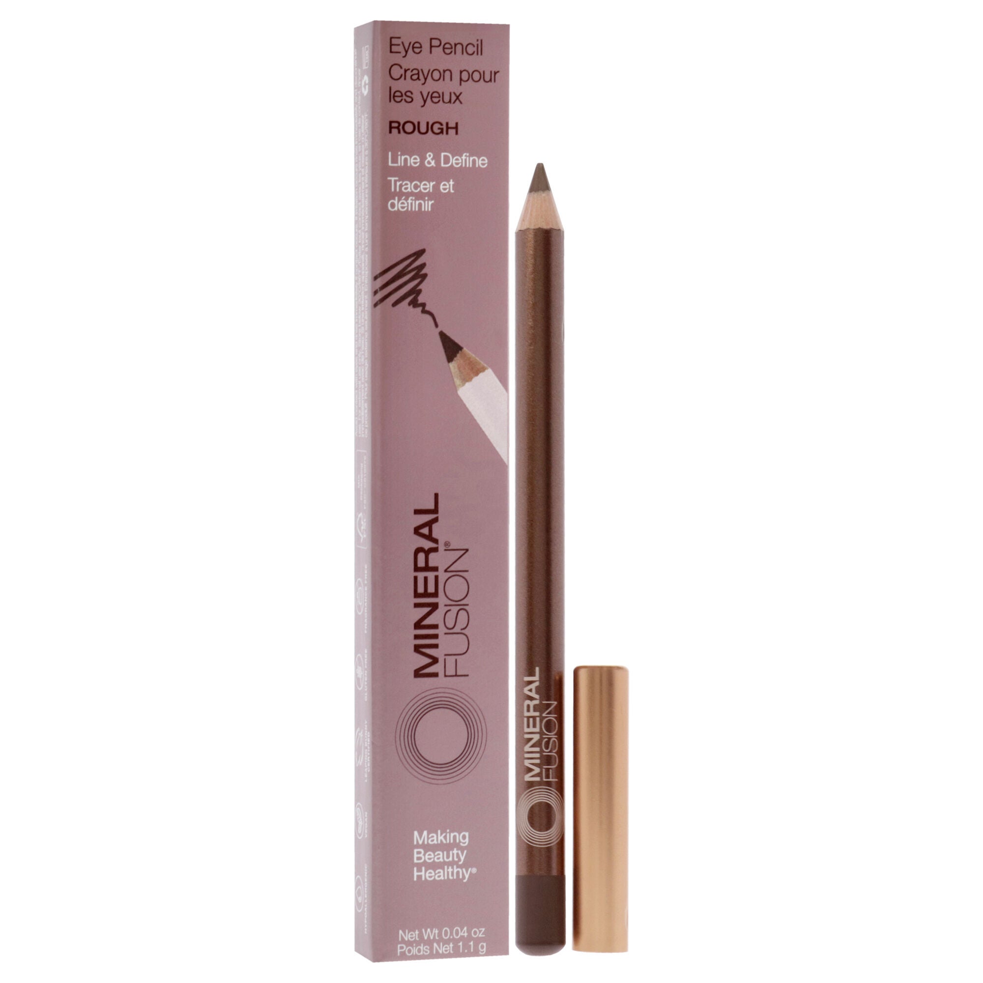 Eye Liner Pencil - Rough by Mineral Fusion for Women - 0.04 oz Eyeliner, See Description, alternate image number 2