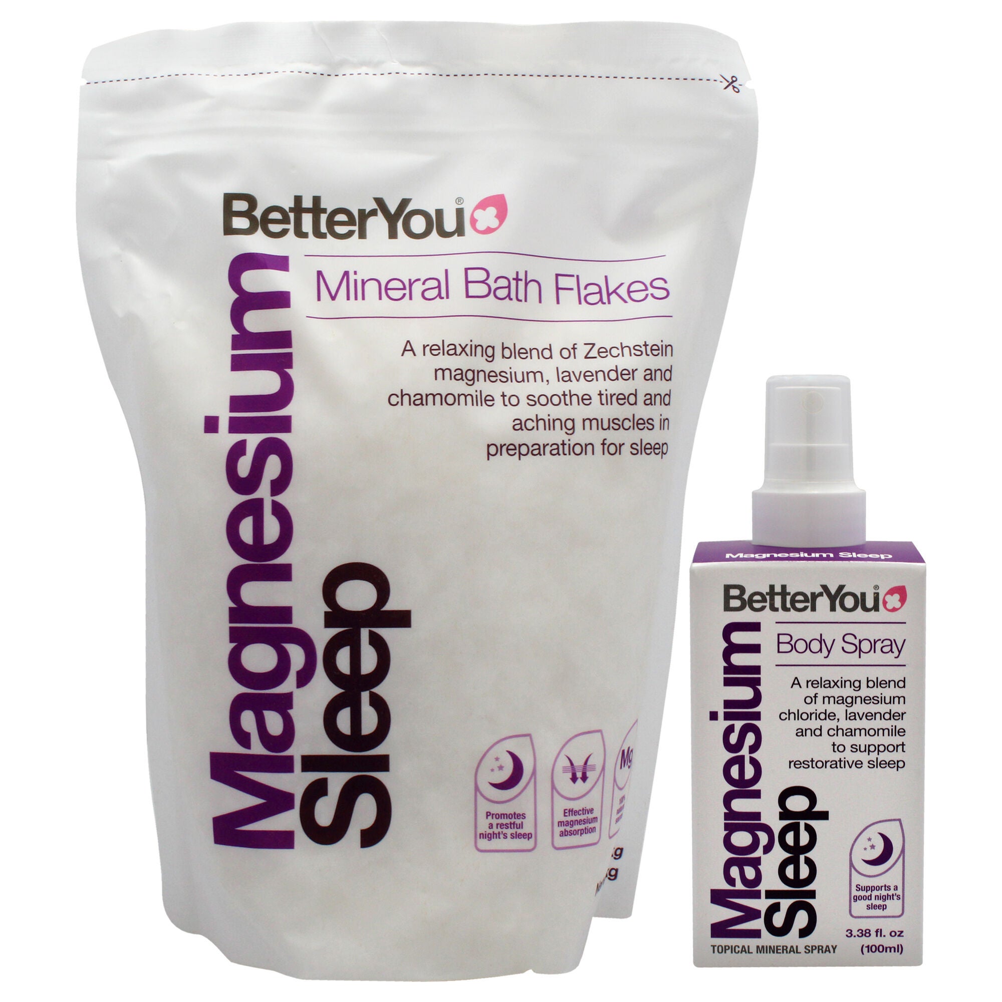 The Wellness Collection - Magnesium Sleep by BetterYou for Unisex - 2 Pc 3.38oz Body Spray, 35.2oz Bath Salt, , alternate image number 5