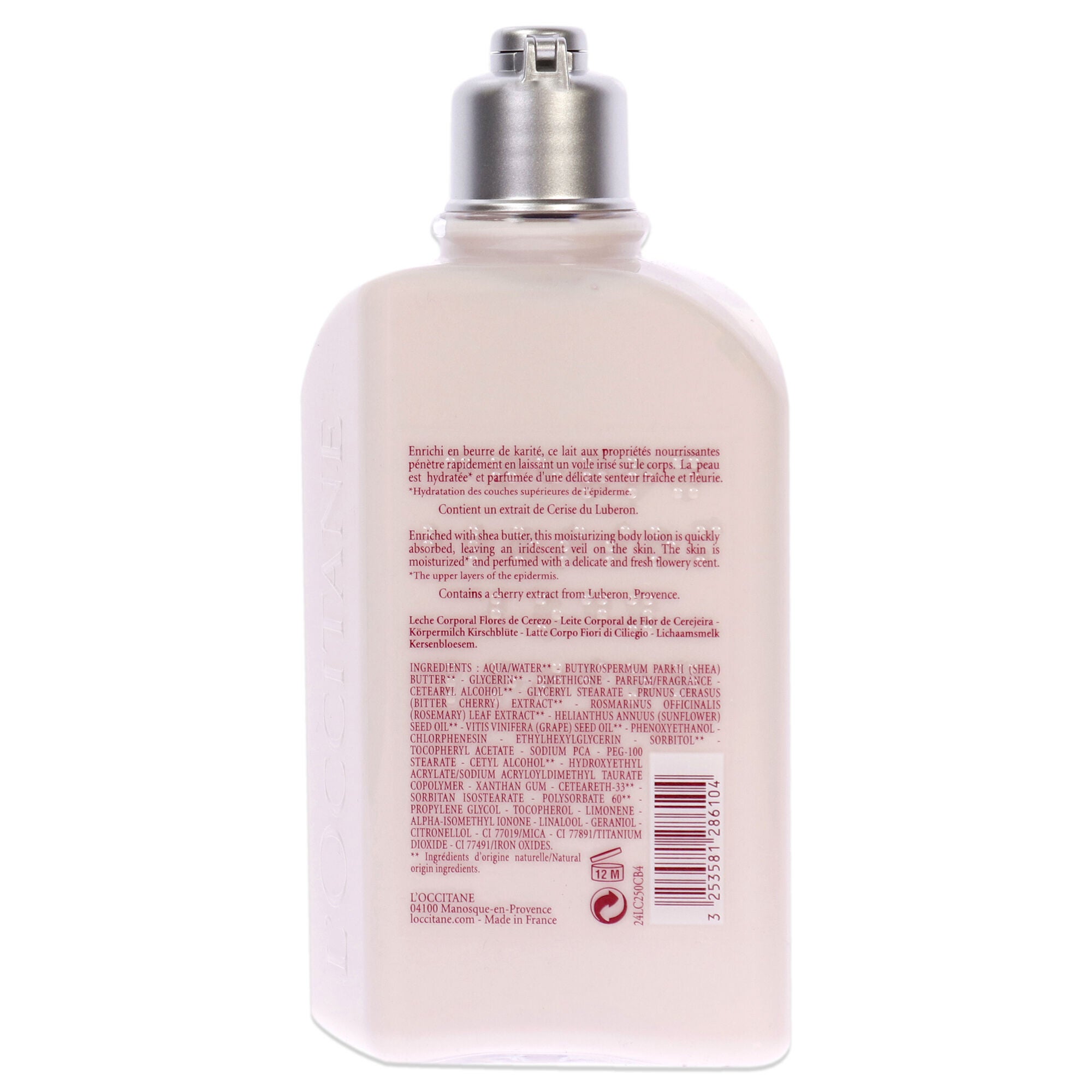 Cherry Blossom Shimmering Lotion by LOccitane for Women - 8.4 oz Body Lotion, , alternate image number 3