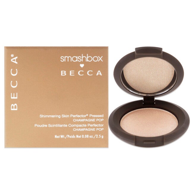 Becca Shimmering Skin Perfector Pressed Highlighter - Champagne Pop by SmashBox for Women - 0.08 oz Highlighter, NA, hi-res image number null
