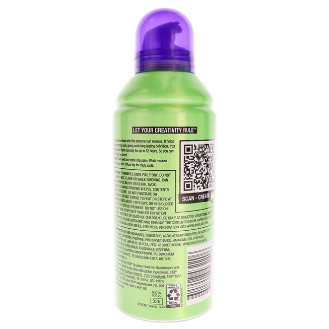 Bed Head Remix Foxy Curls Extreme Curl Mousse by TIGI for Unisex - 8.4 oz Mousse, , alternate image number null