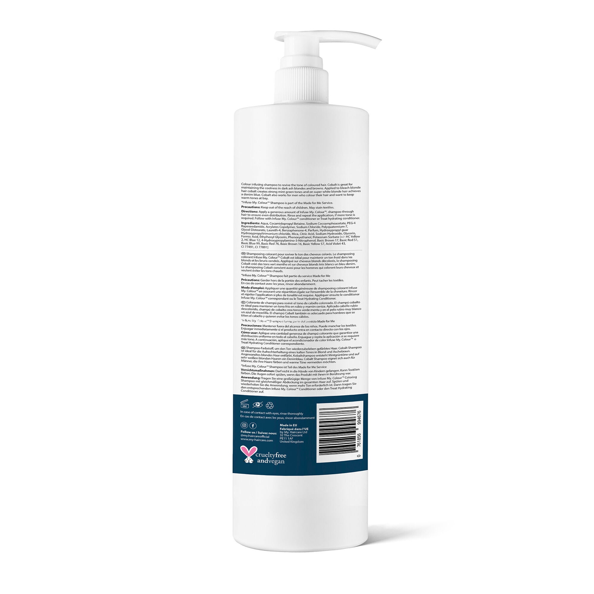 Cobalt Shampoo by Infuse My Colour for Unisex - 35.2 oz Shampoo, See Description, alternate image number 2