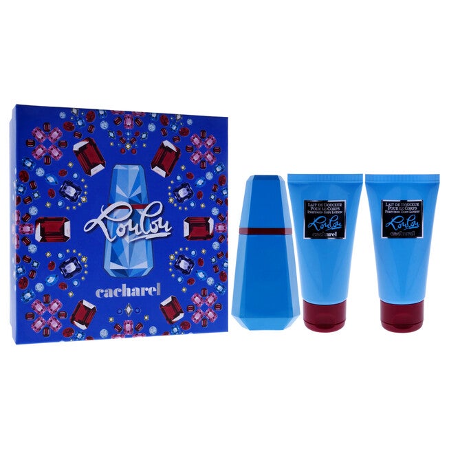 Lou Lou by Cacharel for Women - 3 Pc Gift Set 1.7oz EDP Spray, 1.7oz Body Lotion, 1.7oz Body Lotion, NA, alternate image number null