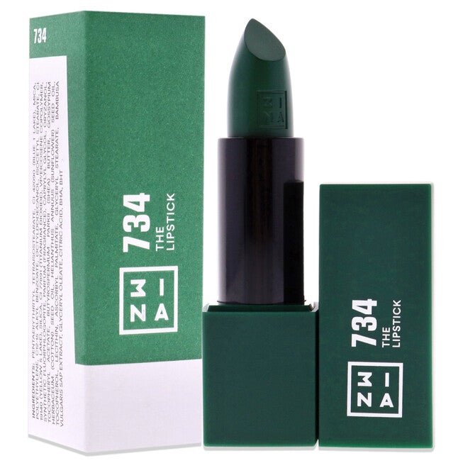 The Lipstick - 734 Deep Winter Green by 3INA for Women - 0.16 oz Lipstick, , alternate image number 6