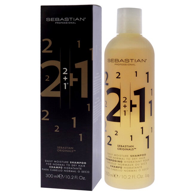 2 Plus 1 Daily Moisture Shampoo by Sebastian for Unisex - 10.2 oz Shampoo, NA, alternate image number null