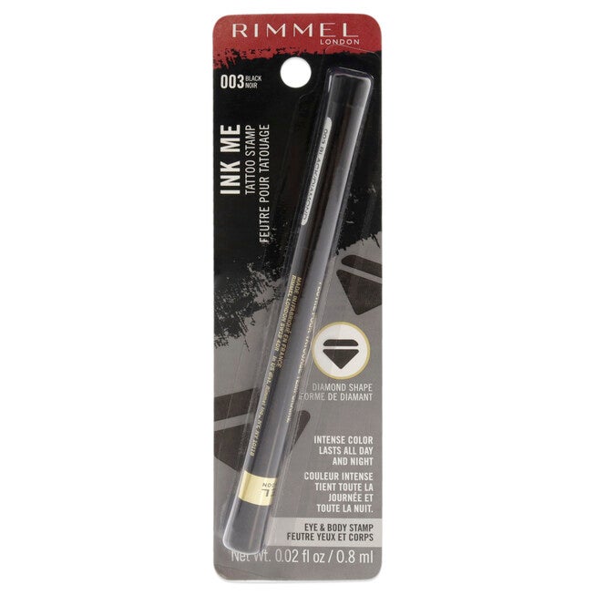 Ink Me Tatto Stamp Eyes and Body - 003 Black Diamond Shape by Rimmel London for Women - 0.02 oz Eyeliner, NA, hi-res image number null