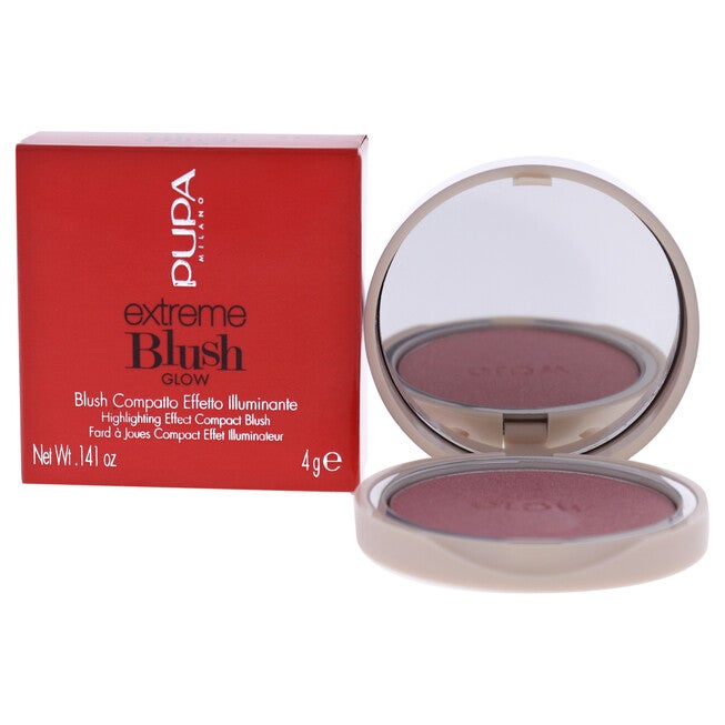 Extreme Blush Glow - 100 Exotic Rose by Pupa Milano for Women - 0.141 oz Blush, NA, hi-res image number null