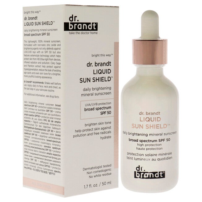Liquid Sun Shield SPF 50 Sunscreen by Dr. Brandt for Unisex - 1.7 oz Sunscreen, , alternate image number null