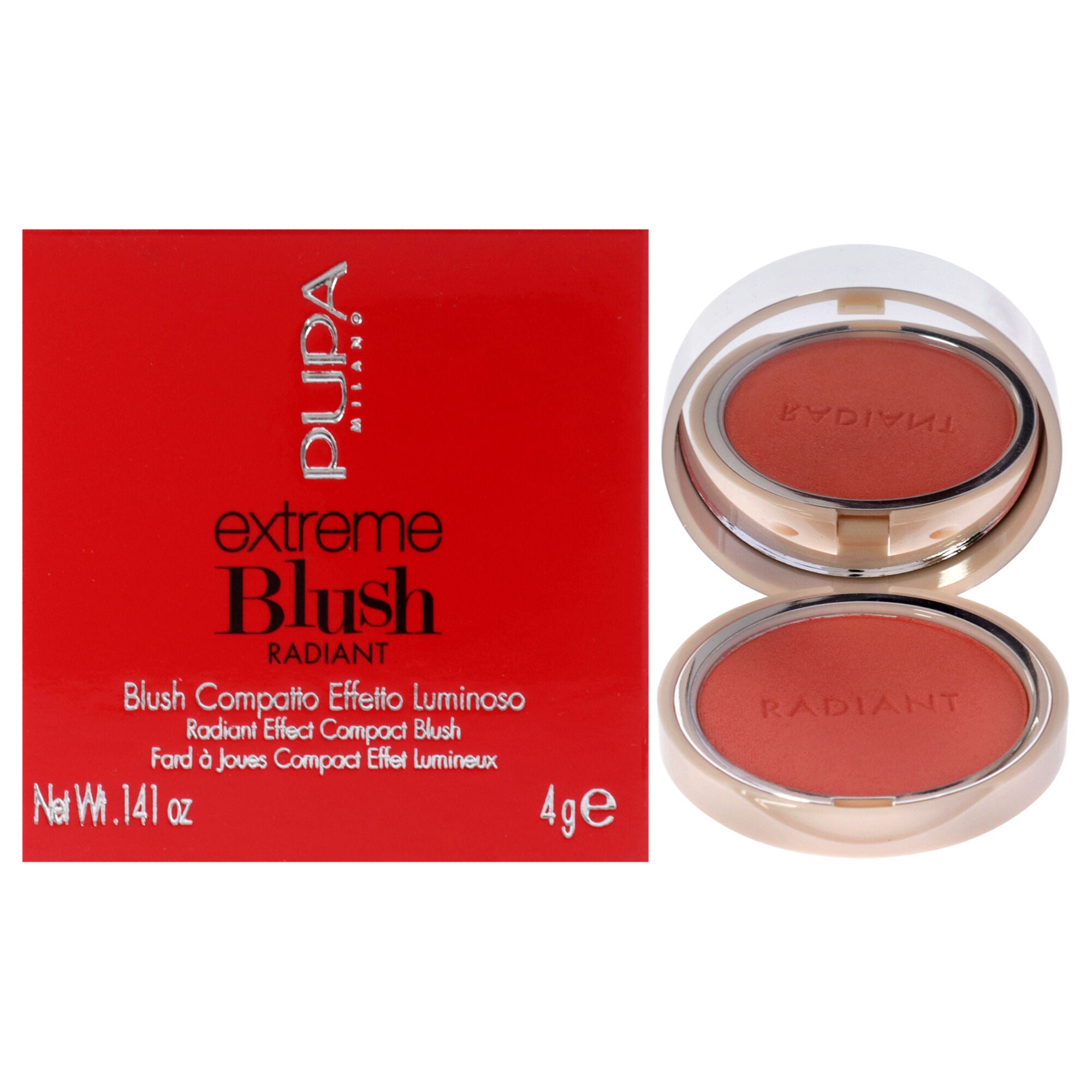 Extreme Blush Radiant - 030 Coral Passion by Pupa Milano for Women - 0.141 oz Blush, See Description, hi-res image number 0