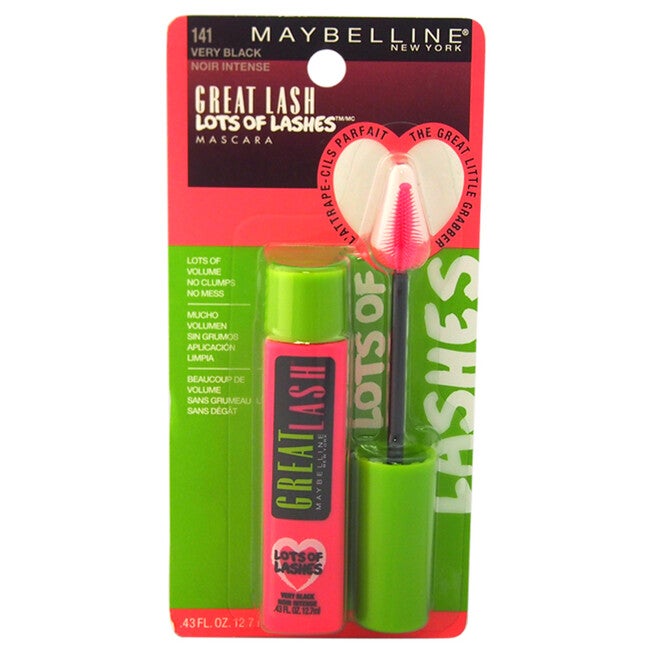 Great Lash Lots Of Lashes Mascara - # 141 Very Black by Maybelline for Women - 0.43 oz Mascara, , alternate image number null