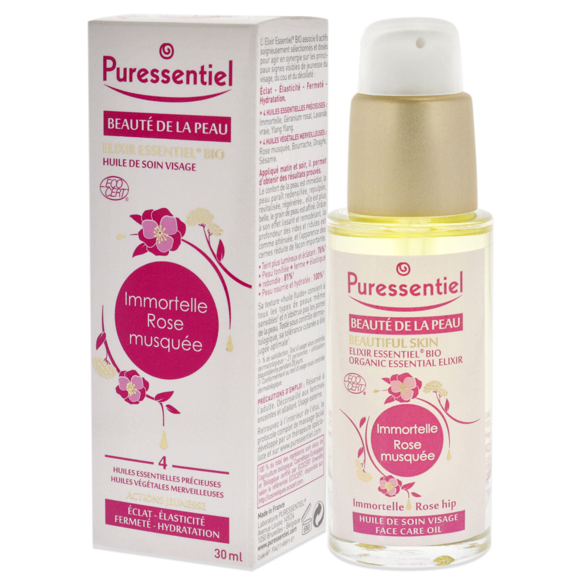 Organic Essential Elixir Face Care Oil by Puressentiel for Unisex - 1 oz Oil, See Description, alternate image number 3