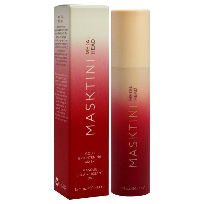 Metal Head Gold Brightening Mask by Masktini for Women - 1.7 oz Mask, NA, alternate image number null