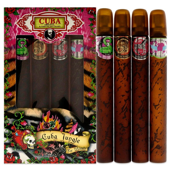 Cuba Jungle by Cuba for Women - 4 Pc Gift Set, NA, hi-res image number null