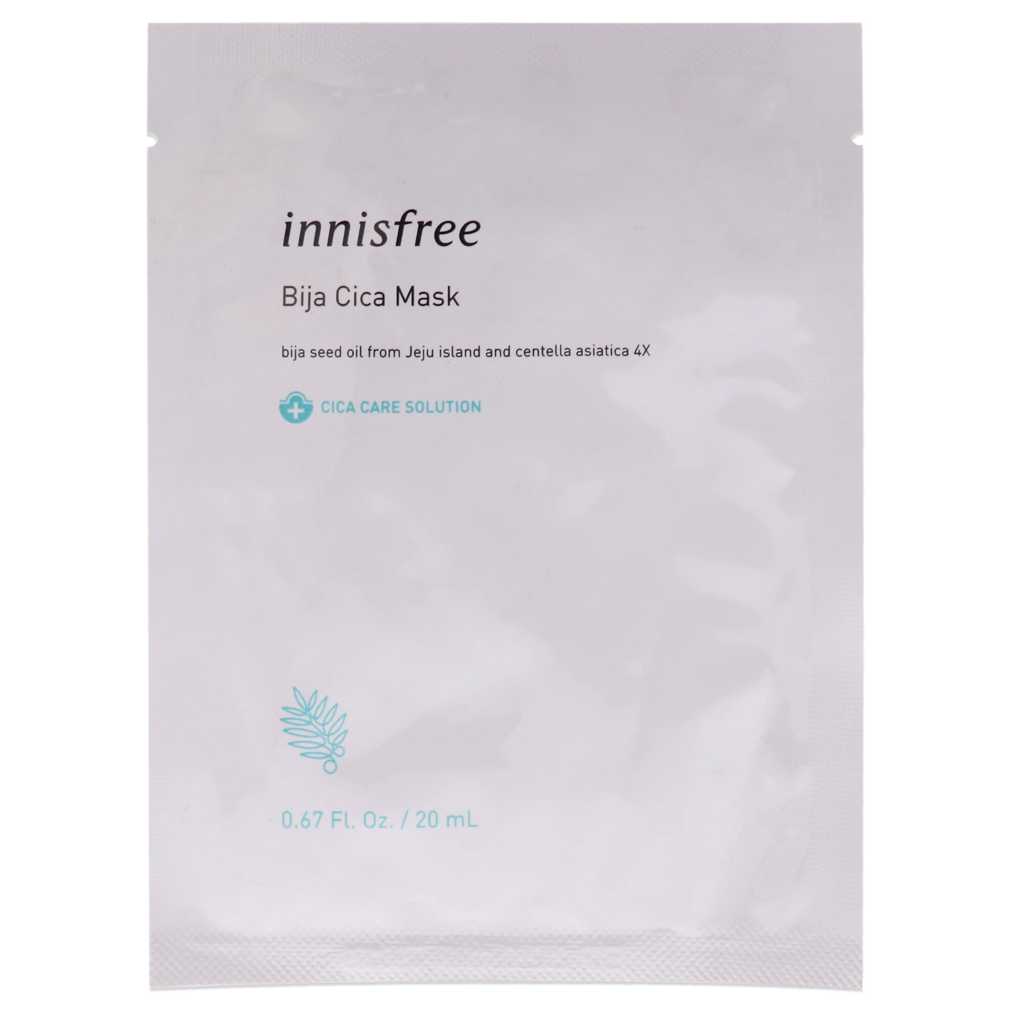 Cica Skin Mask - Bija by Innisfree for Unisex - 0.67 oz Mask, See Description, hi-res image number 0