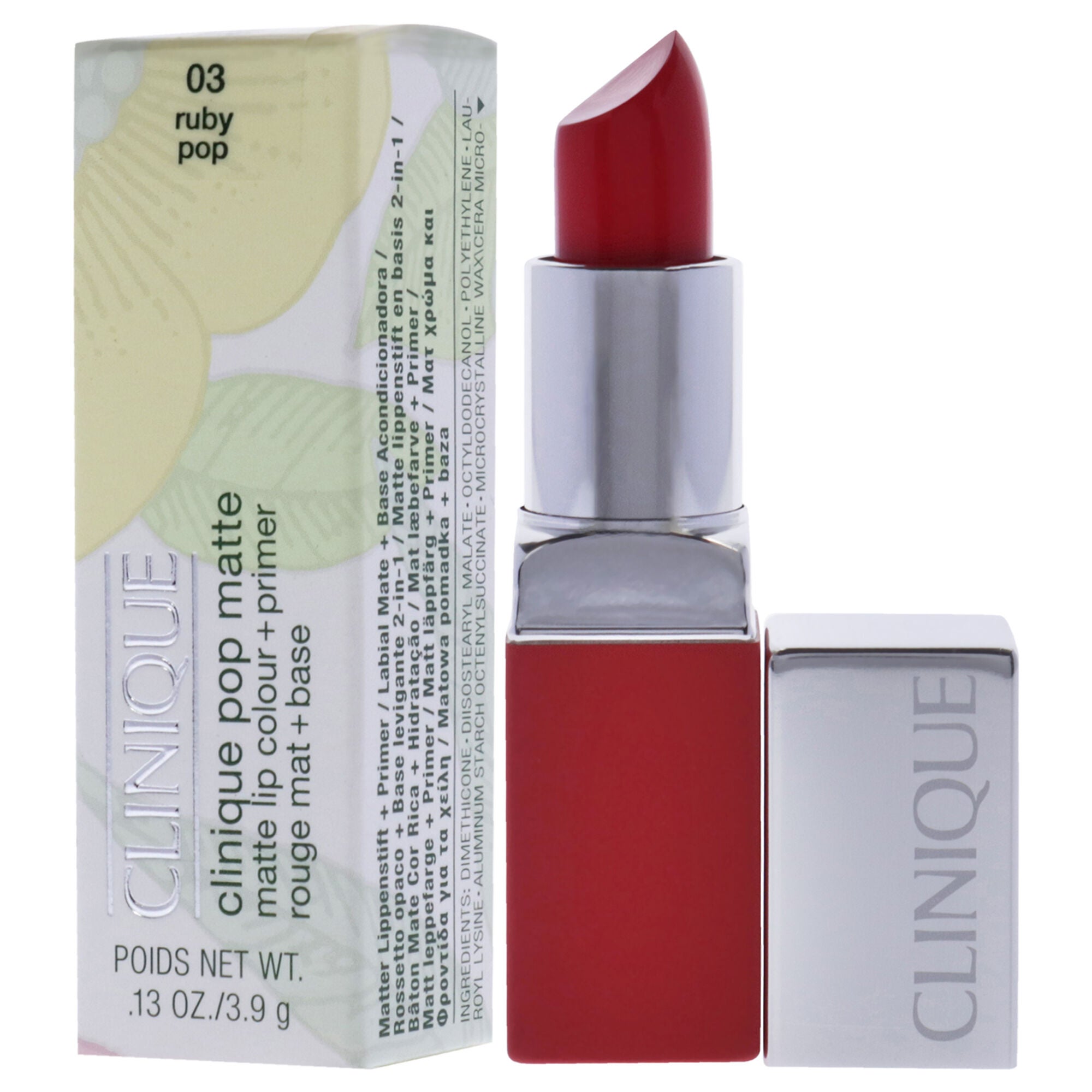 Clinique Pop Matte Lip Colour Plus Primer - 03 Ruby Pop by Clinique for Women - 0.13 oz Lipstick, , alternate image number 8