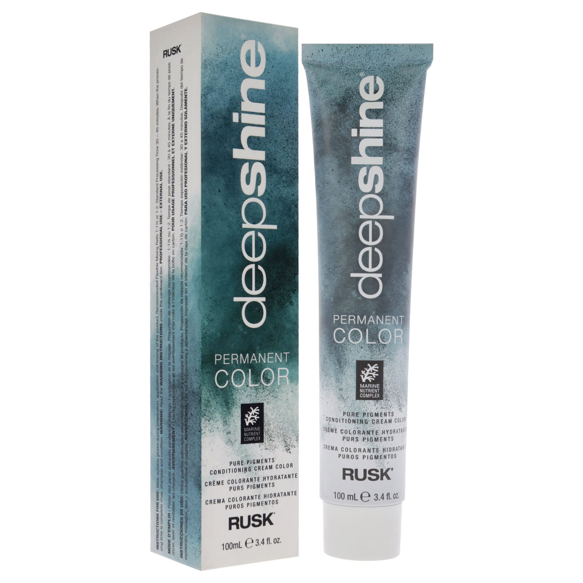 Deepshine Pure Pigments Conditioning Cream Color - 7.000 NC Medium Blonde by Rusk for Unisex - 3.4 oz Hair Color, See Description, alternate image number 2
