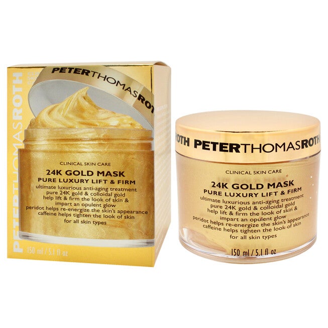 24K Gold Mask Pure Luxury Lift and Firm Mask by Peter Thomas Roth for Unisex - 5.1 oz Mask, NA, alternate image number null