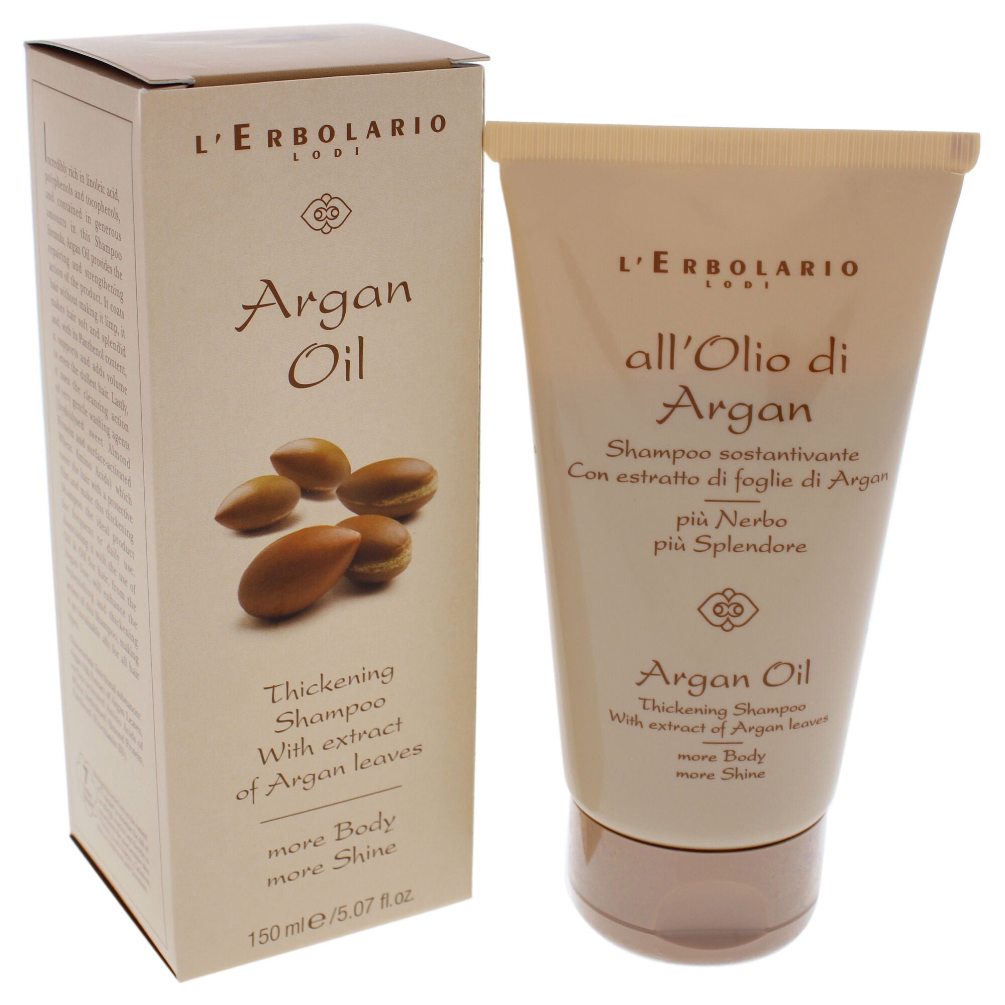 Argan Oil Thickening Shampoo by LErbolario for Unisex - 5.07 oz Shampoo, , alternate image number 7