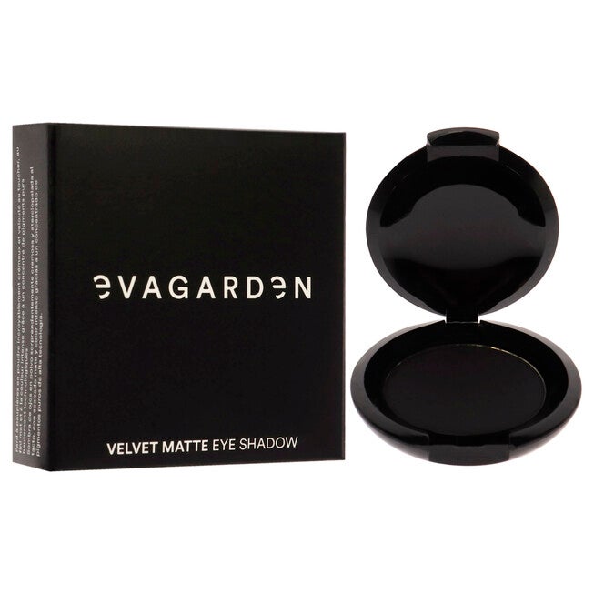 Velvet Matte Eyeshadow - 128 Black by Evagarden for Women - 0.08 oz Eye Shadow, NA, alternate image number null