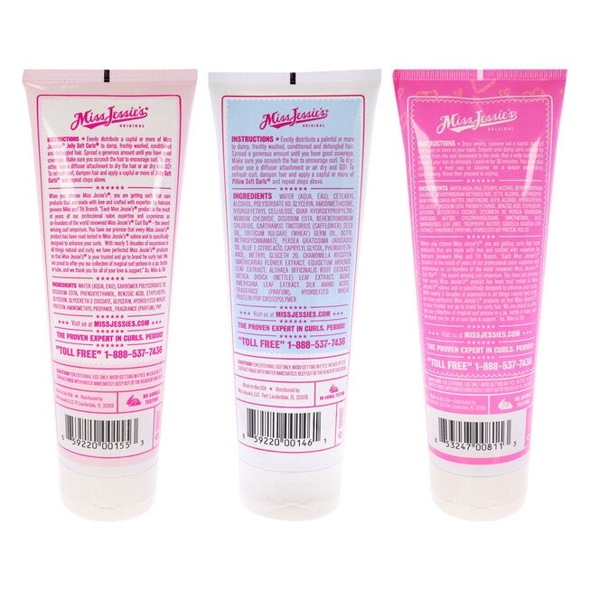 Jelly Soft Curl With Pillow Soft Curls and Super Sweetback Treatment Kit by Miss Jessies for Unisex - 3 Pc Kit, NA, alternate image number null
