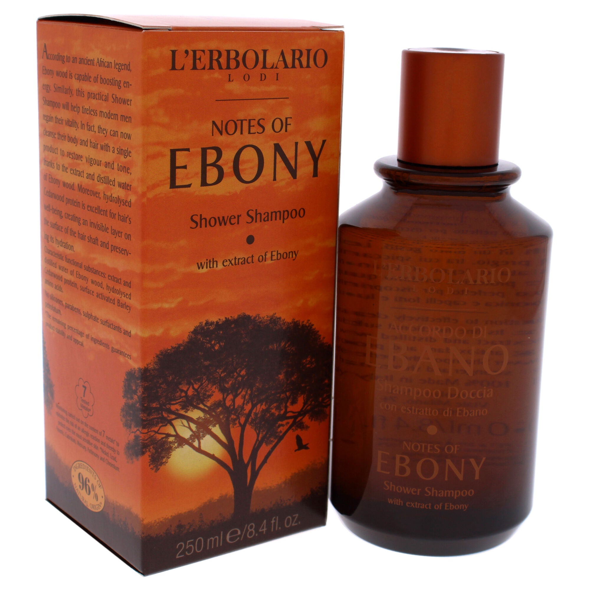 Notes of Ebony Shower Shampoo by LErbolario for Unisex - 8.4 oz Shampoo, , alternate image number 6
