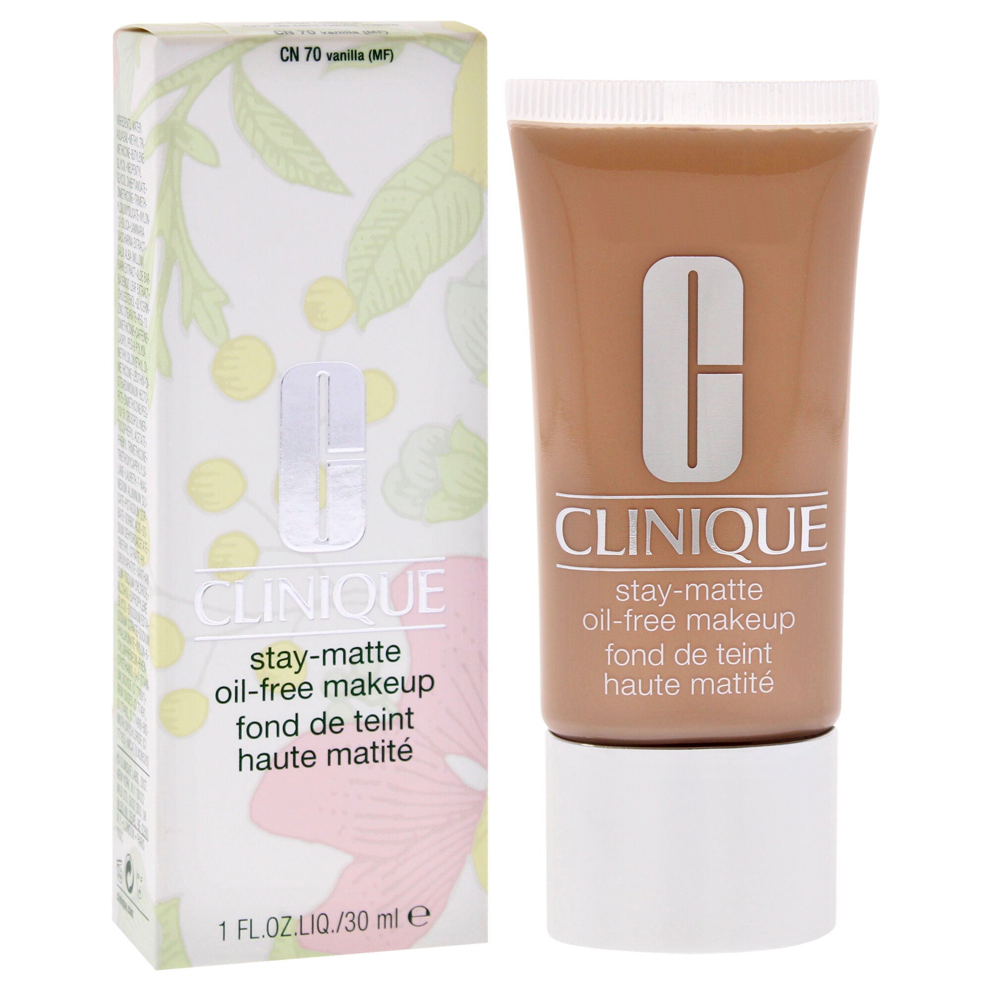 Stay-Matte Oil-Free Makeup - 14 Vanilla (MF-G) - Dry Combination To Oily by Clinique for Women - 1 oz Makeup, See Description, alternate image number 1