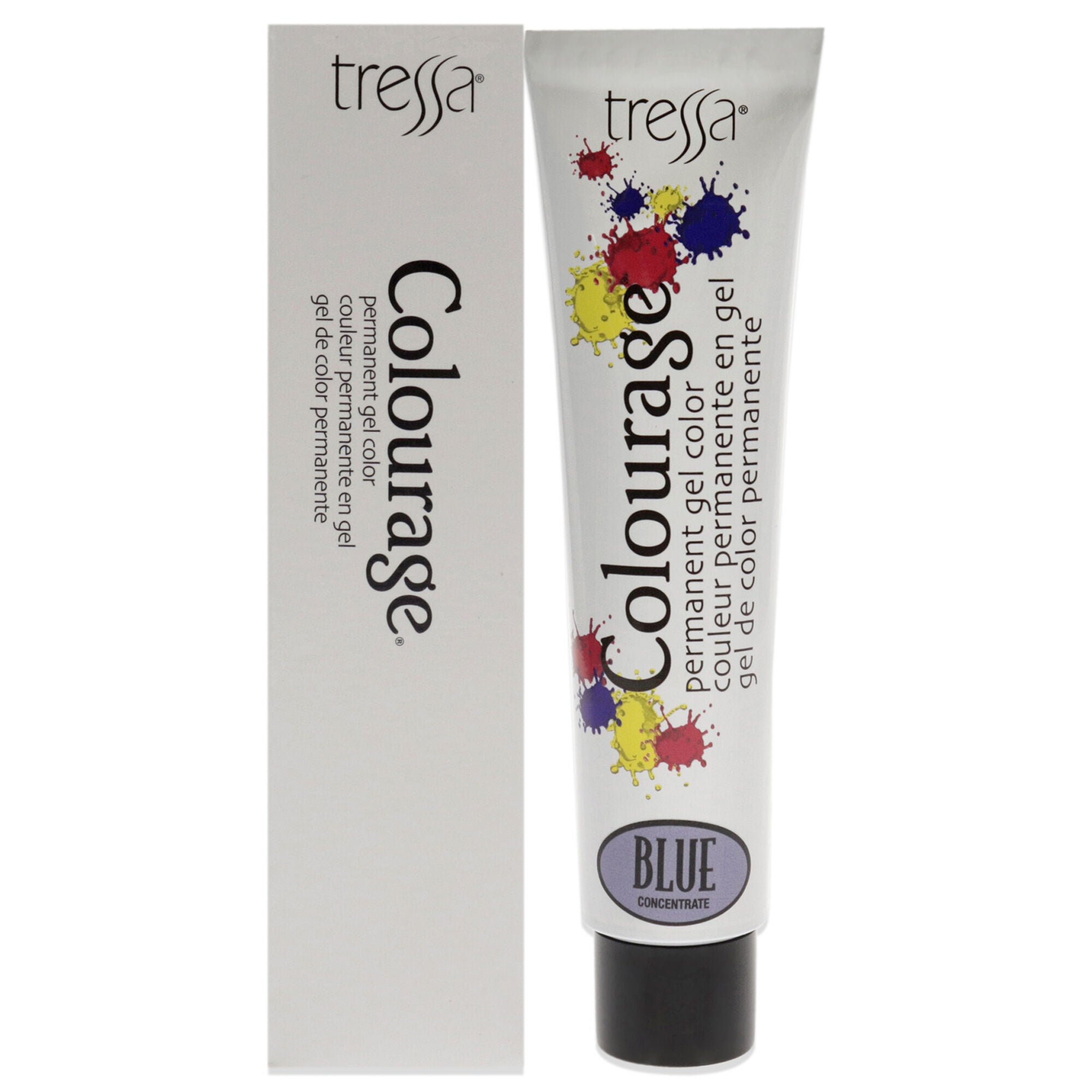 Colourage Permanent Gel Color - Blue Concentrate by Tressa for Unisex - 2 oz Hair Color, See Description, hi-res image number 0