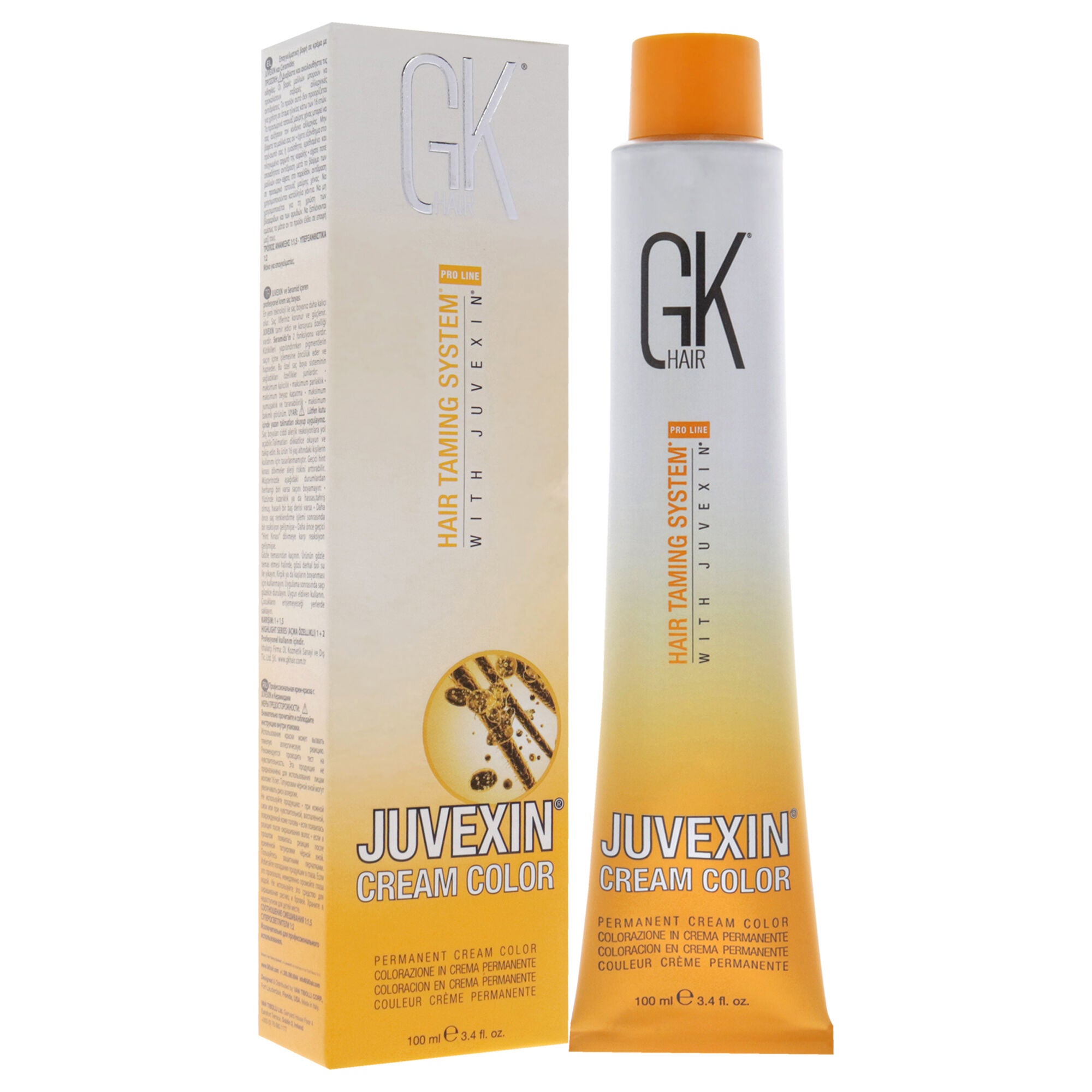 Hair Taming System Juvexin Cream Color - 4 Brown by Global Keratin for Unisex - 3.4 oz Hair Color, See Description, alternate image number 2