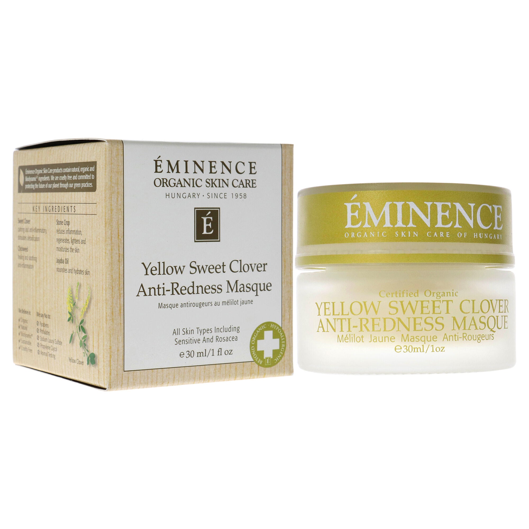 Yellow Sweet Clover Anti-Redness Masque by Eminence for Unisex - 1 oz Mask, See Description, alternate image number 2