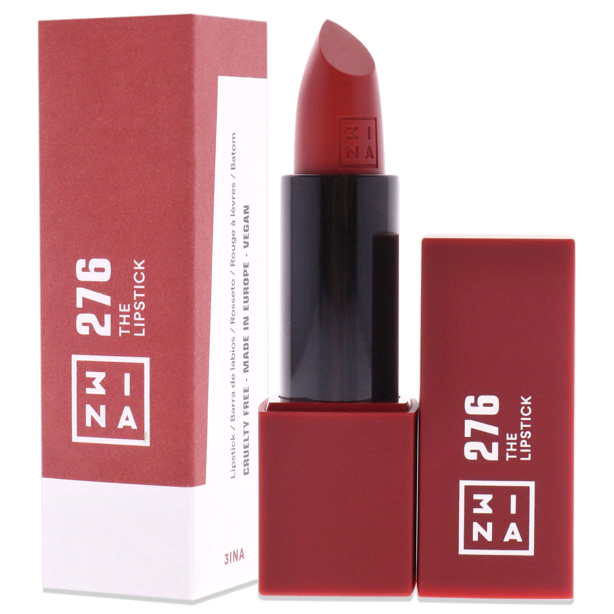 The Lipstick - 276 Shiny Dusty Red by 3INA for Women - 0.11 oz Lipstick, See Description, alternate image number 3
