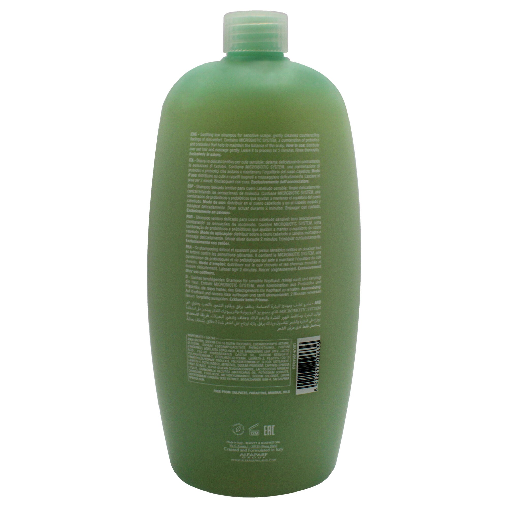 Semi Di Lino Scalp Refiel Calming Micellar Low Shampoo by Alfaparf Milano for Unisex - 33.8 oz Shampoo, See Description, alternate image number 1