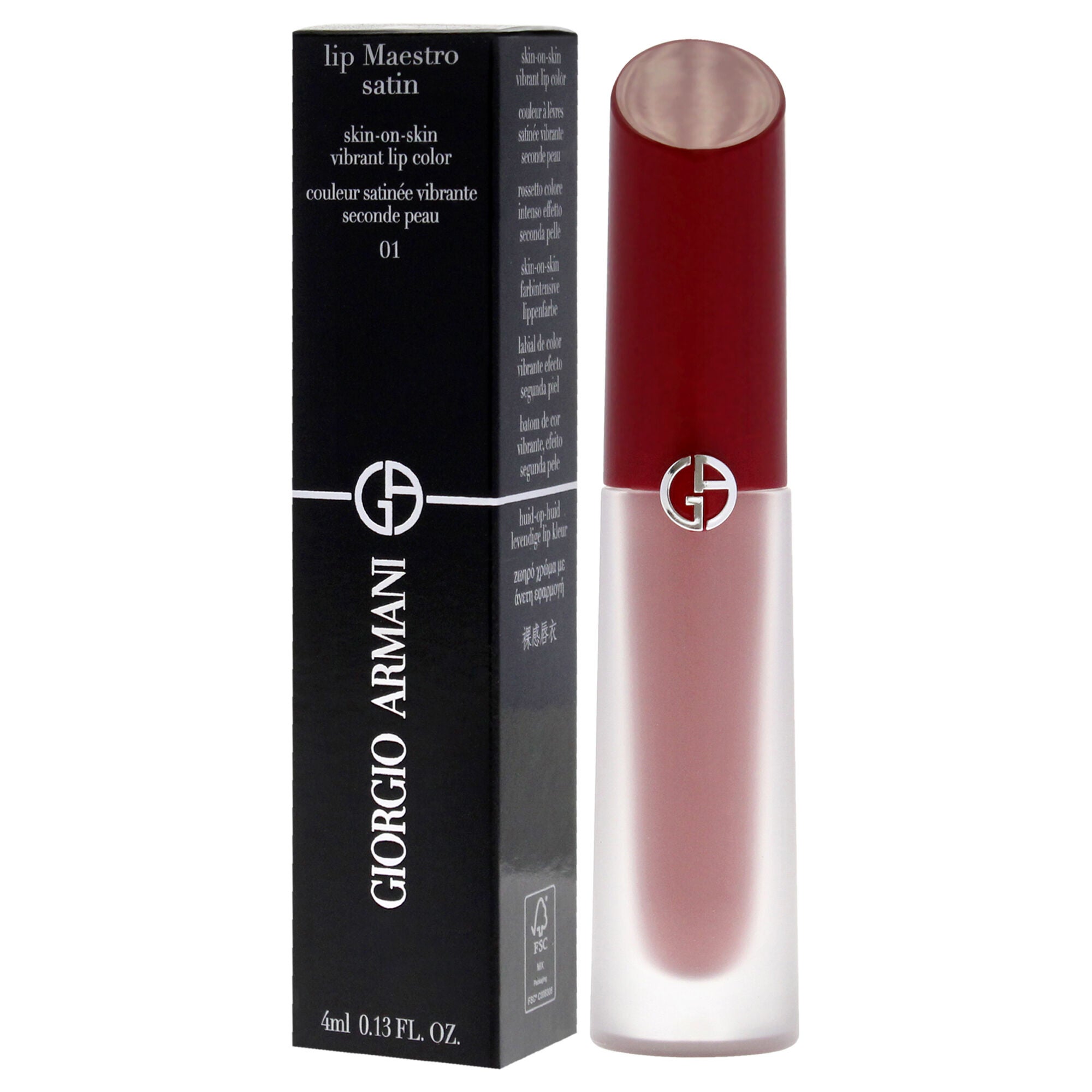 Lip Maestro Satin Lipstick - 01 Summer Adventure by Giorgio Armani for Women - 0.13 oz Lipstick, See Description, alternate image number 3