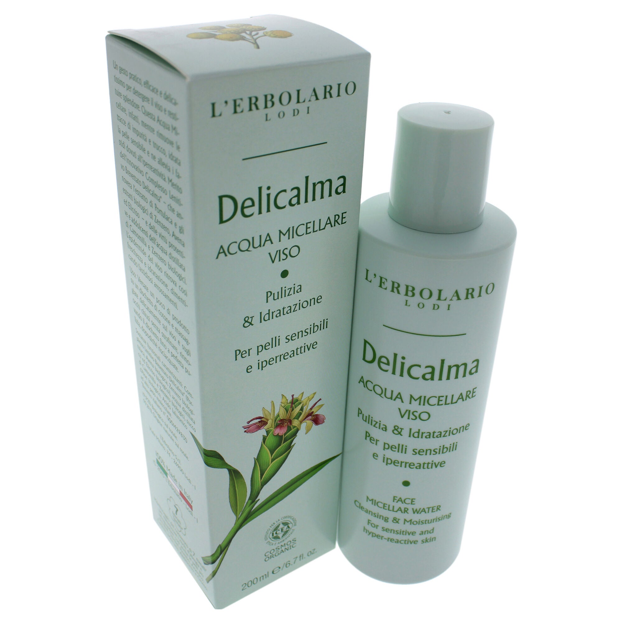 Delicalma Face Micellar Water by LErbolario for Unisex - 6.7 oz Cleanser, See Description, alternate image number 3