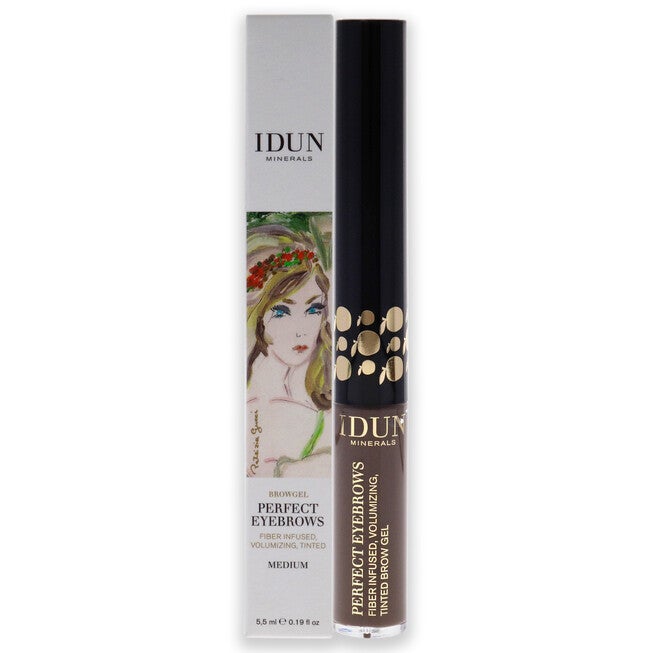 Perfect Eyebrows Gel - 302 Medium by Idun Minerals for Women - 0.19 oz Eyebrow, NA, hi-res image number null